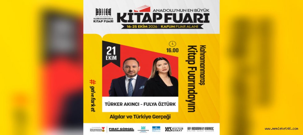 FULYA ÖZTÜRK VE TÜRKER AKINCI ANADOLU’NUN EN BÜYÜK KİTAP FUARINDA KONUŞACAK