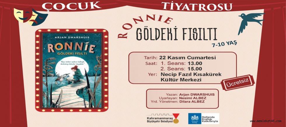 “GÖLDEKİ FISILTI” GÖSTERİSİ CUMARTESİ GÜNÜ MİNİK İZLEYİCİLERİ İÇİN SAHNE ALACAK