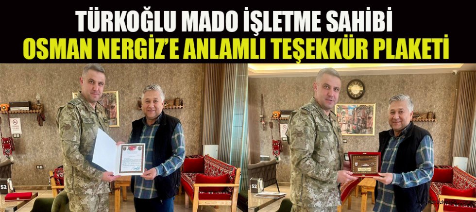 İŞ İNSANI OSMAN NERGİZ: ONUR DUYDUM