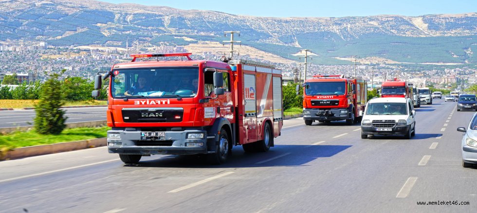 KAHRAMANMARAŞ BÜYÜKŞEHİR İTFAİYESİ, MART AYINDA 667 OLAYA MÜDAHALE ETTİ