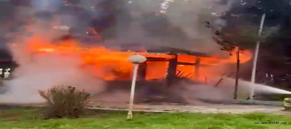 KAHRAMANMARAŞ’TA BARAKA YANGINI KORKUTTU