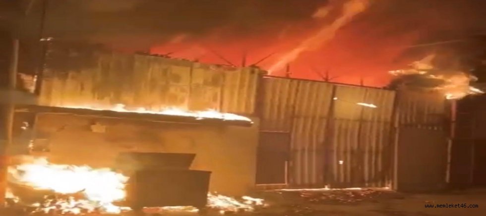 KAHRAMANMARAŞ’TA DEPO YANGINI