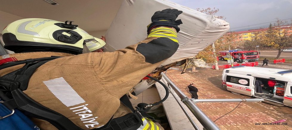 KAHRAMANMARAŞ’TA İTFAİYENİN ZAMANINDA MÜDAHALESİ HAYAT KURTARDI
