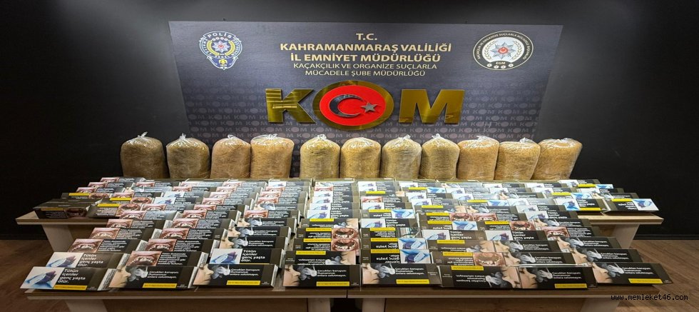 KAHRAMANMARAŞ’TA KAÇAKÇILIK VE UYUŞTURUCU OPERASYONU: 1 TUTUKLAMA