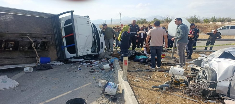KAHRAMANMARAŞ'TA KAZA: 1 ÖLÜ, 7 YARALI