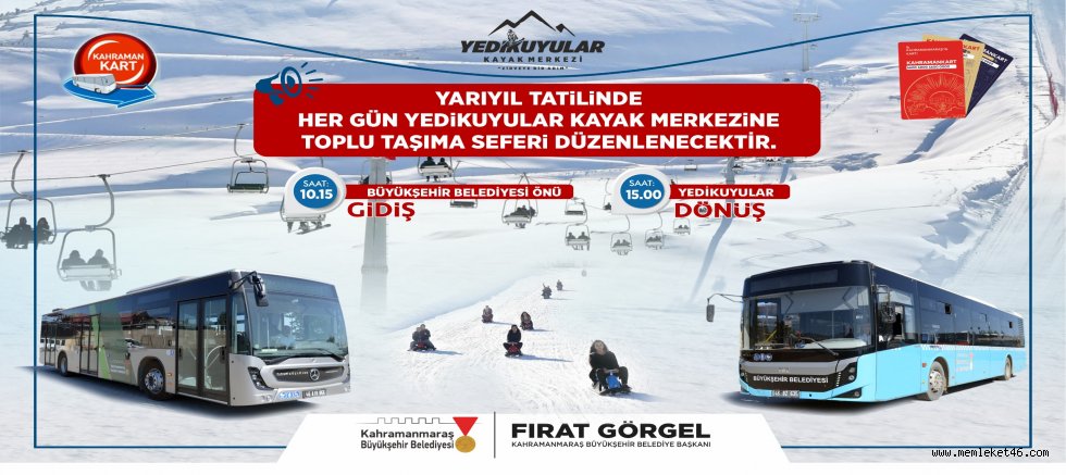 KAHRAMANMARAŞ’TA YEDİKUYULAR’A OTOBÜS SEFERLERİ BAŞLIYOR!
