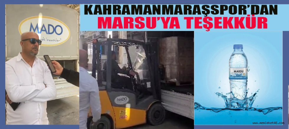 KAHRAMANMARAŞSPOR’DAN MARSU’YA TEŞEKKÜR