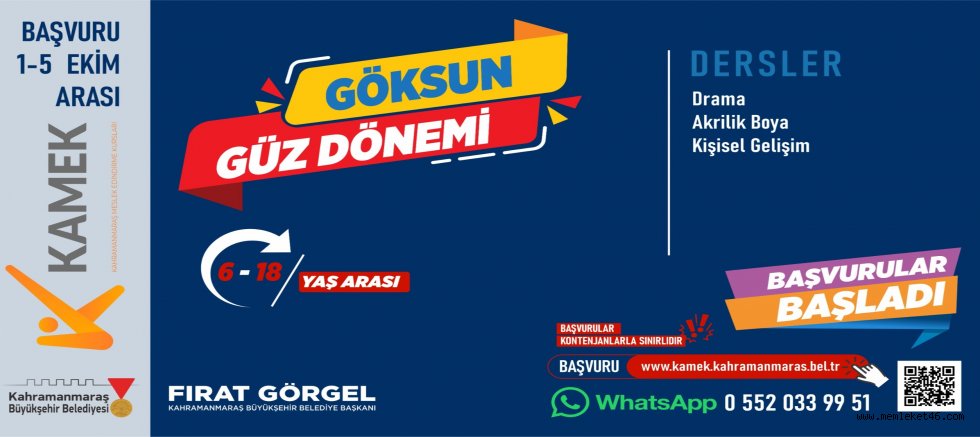 KAMEK İLE HER İLÇEDE EĞİTİM TÜRKOĞLU VE GÖKSUN’DA KURS KAYITLARI BAŞLADI