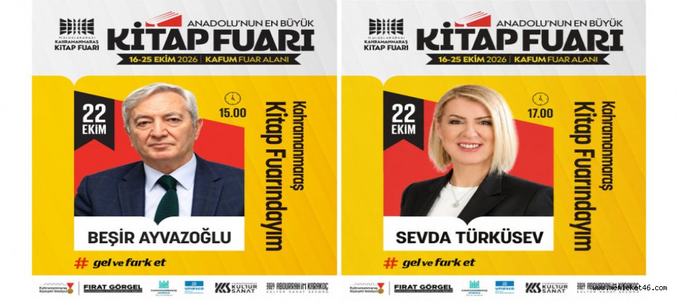 KİTAP FUARI’NDA PERŞEMBE GÜNÜ AYVAZOĞLU VE TÜRKÜSEV OKURLARLA BULUŞACAK