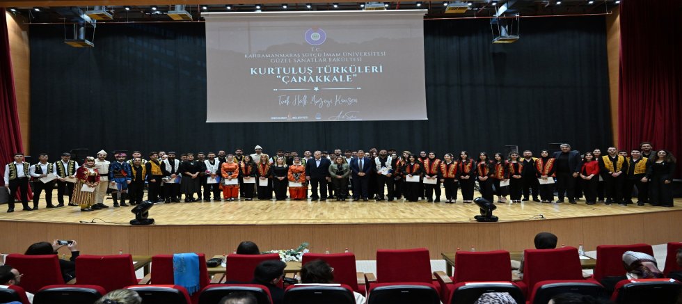 KSÜ’DE ÇANAKKALE ZAFERİ’NİN 110. YILINA ÖZEL TÜRK HALK MÜZİĞİ KONSERİ DÜZENLENDİ