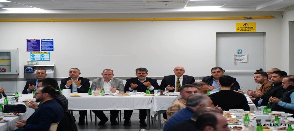 KSÜ REKTÖRÜ PROF. DR. MAHMUT AK, TÜRKOĞLU OSB İFTAR PROGRAMINA KATILDI