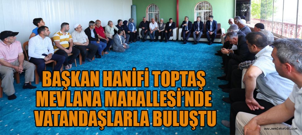 MAHALLE SAKİNLERİNDEN BAŞKAN TOPTAŞ’A TEŞEKKÜR: “YILLAR SONRA İLK KEZ DİNLENDİK”