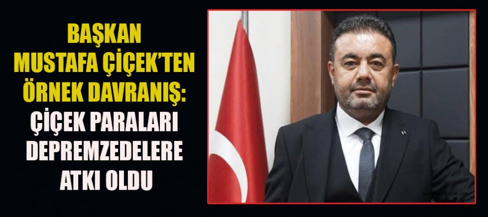 MUSTAFA ÇİÇEK’TEN DUYARLI HAREKET: ÇİÇEK PARALARI ATKIYA DÖNÜŞTÜ