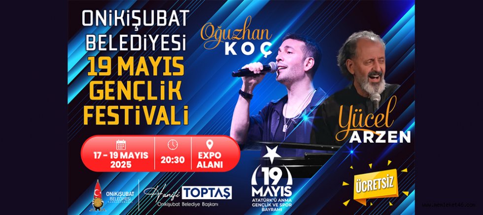 ONİKİŞUBAT GENÇLİK FESTİVALİ, OĞUZHAN KOÇ KONSERİYLE BAŞLIYOR!