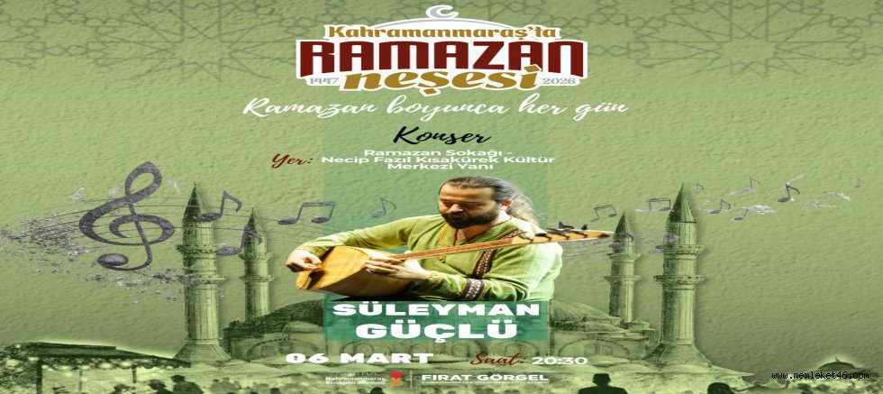 RAMAZAN SOKAĞI’NDA TÜRK HALK MÜZİĞİ ZİYAFETİ SUNULACAK