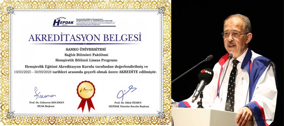 SANKO ÜNİVERSİTESİ HEMŞİRELİK PROGRAMI YENİDEN AKREDİTE EDİLDİ