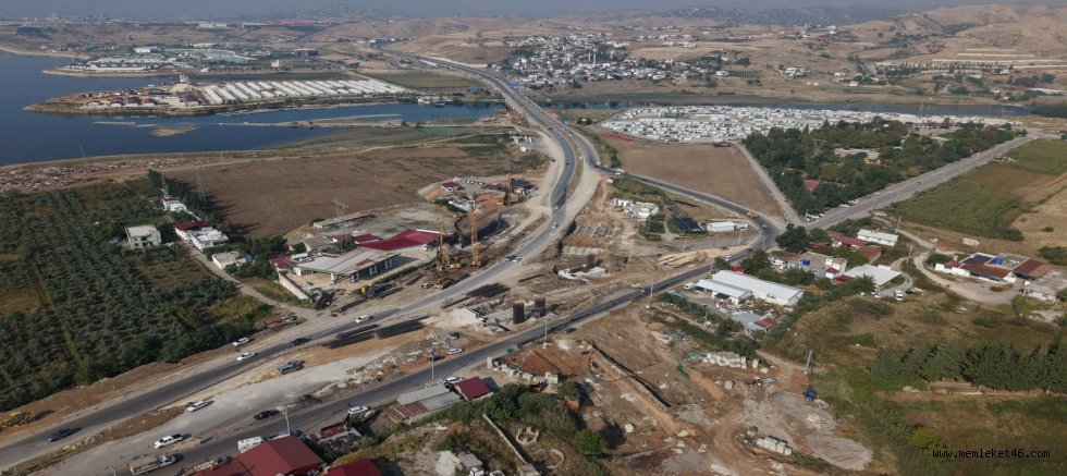 ŞEHİR ULAŞIMINDA TARİHİ PROJE :  KUZEY ÇEVRE YOLU BATI GİRİŞİ HIZLA YÜKSELİYOR