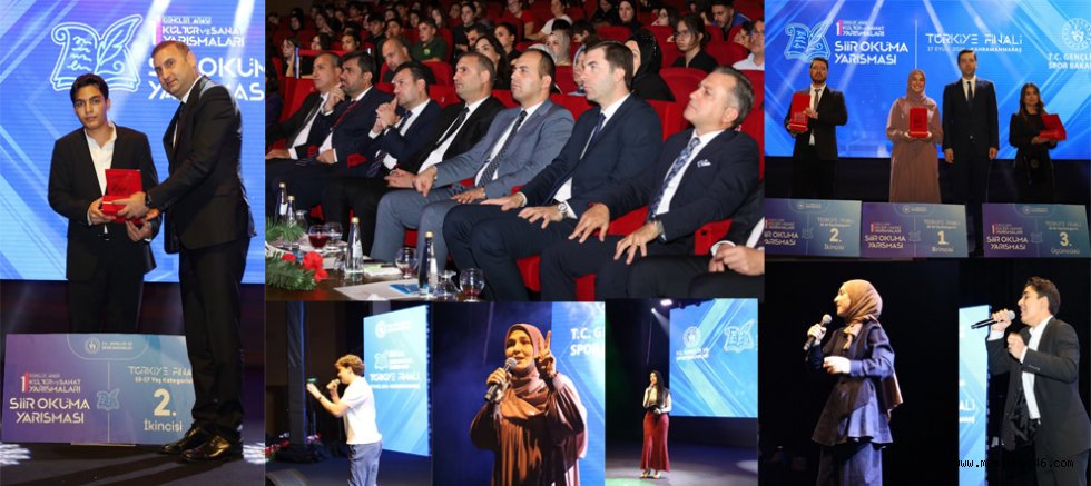 ŞİİR OKUMA YARIŞMASI TÜRKİYE FİNALİ KAHRAMANMARAŞ’TA GERÇEKLEŞTİRİLDİ