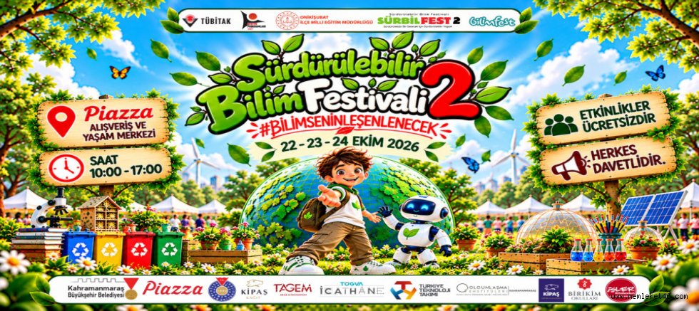 SÜRBİLFEST İLE BİLİMİN RÜZGÂRI KAHRAMANMARAŞ’TA ESECEK