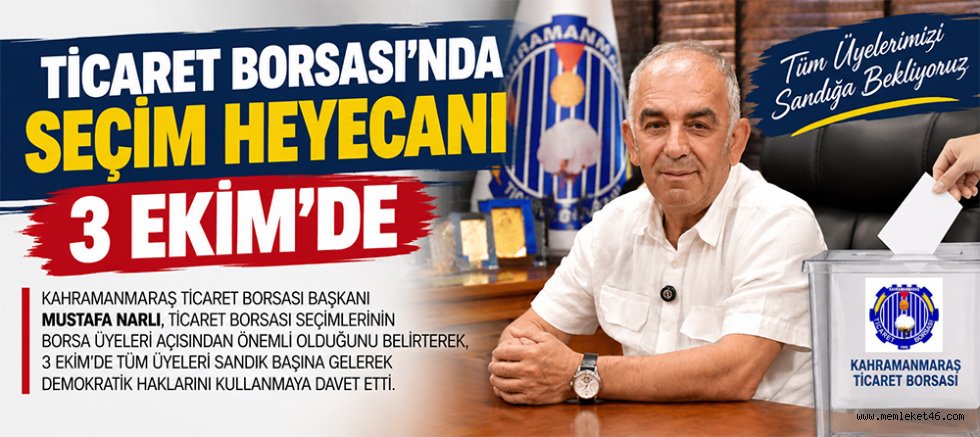 TİCARET BORSASI’NDA SEÇİM HEYECANI 3 EKİM’DE