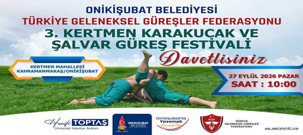TÜRK GÜREŞİNİN NABZI BU YIL DA ONİKİŞUBAT BELEDİYESİ İMZASIYLA KERTMEN’DE ATACAK