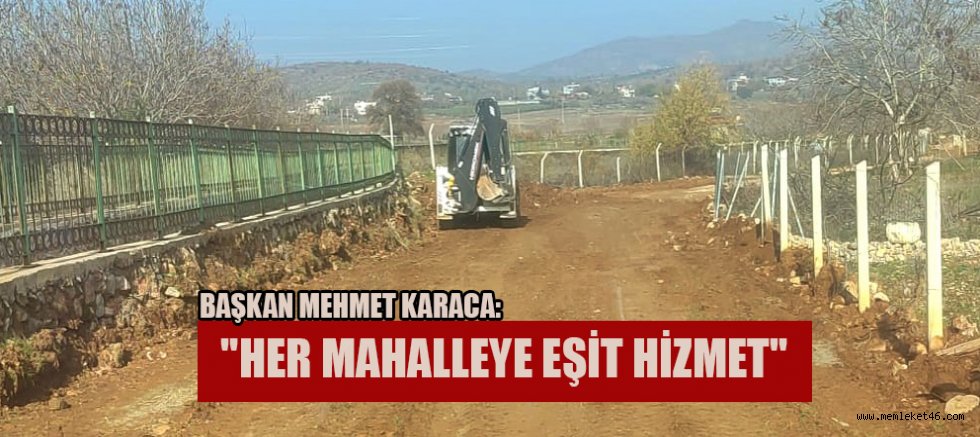 TÜRKOĞLU BELEDİYE BAŞKANI MEHMET KARACA'DAN HİZMET ODAKLI ÇALIŞMALAR