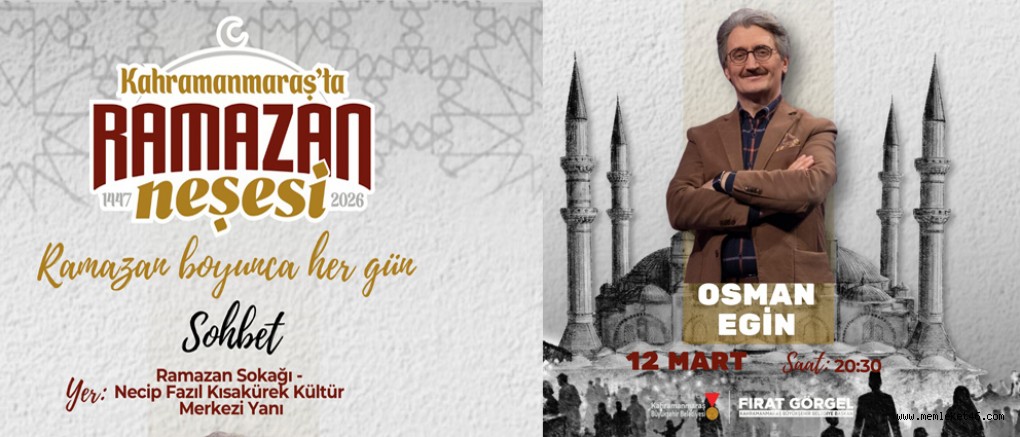 OSMAN EGİN, RAMAZAN SOKAĞI’NDA GÖNÜLLERE SESLENECEK