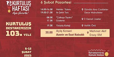 12 ŞUBAT KURTULUŞ HAFTASI KUTLAMALARI BAŞLIYOR