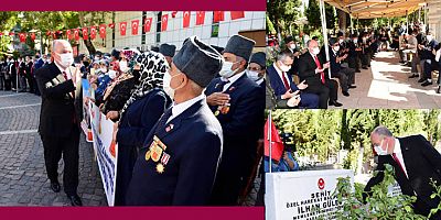 19 EYLÜL GAZİLER GÜNÜ MÜNASEBETİYLE ATATÜRK ANITINA ÇELENK SUNULUP ŞEHİTLİK ZİYARETİ YAPILDI