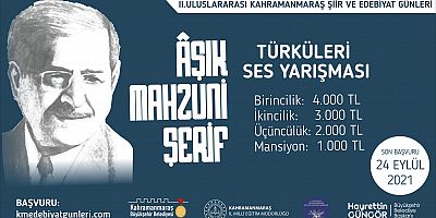 2. ULUSLARARASI ŞİİR VE EDEBİYAT GÜNLERİ YARIŞMA BAŞVURULARI BAŞLADI