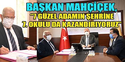  3 KATLI, 16 DERSLİKLİ OKUL İÇİN PROTOKOL İMZALANDI