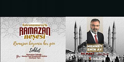 5 MART’TA RAMAZAN SOKAĞI’NDA MEHMET EMİN AY İLE “RAMAZAN VE İNSAN” SOHBETİ