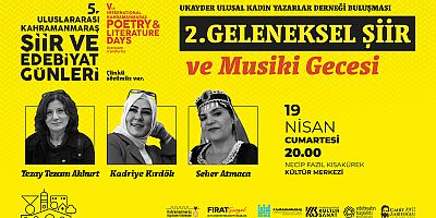 5. ULUSLARARASI ŞİİR VE EDEBİYAT GÜNLERİ BAŞLIYOR!