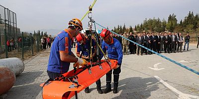 6,1 BÜYÜKLÜĞÜNDE DEPREM TEMALI YEREL DÜZEY TAMP TATBİKATI