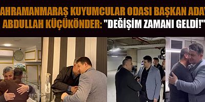 ABDULLAH KÜÇÜKÖNDER: KAHRAMANMARAŞ KUYUMCULAR ODASI'NDA YENİ BİR DÖNEM BAŞLATACAĞIZ