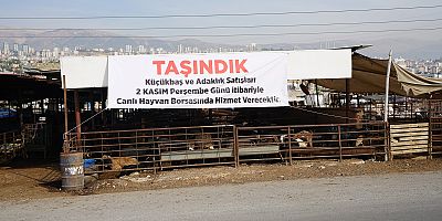 ADAKLIK SATIŞ MERKEZİ CANLI HAYVAN BORSASI’NA TAŞINIYOR