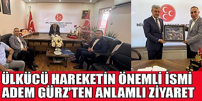 ADEM GÜRZ'DEN MHP İL BAŞKANI MANSUR METEHAN’A HAYIRLI OLSUN ZİYARETİ
