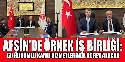 AFŞİN BELEDİYESİ VE BAŞSAVCILIK ARASINDA SOSYAL SORUMLULUK PROTOKOLÜ