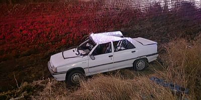 AFŞİN’DE OTOMOBİL ŞARAMPOLE UÇTU: 3 YARALI