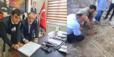 AFŞİN İLÇESİ’NDE TARİHİ MOZAİKLER BULUNDU