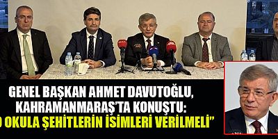 AHMET DAVUTOĞLU: KAHRAMANMARAŞLI ÇOCUKLAR KAHRAMANLIK BERATI HAK EDİYOR