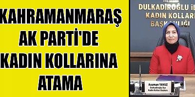 AK PARTİ'DE KADIN KOLLARINA ATAMA