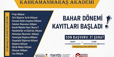 AKADEMİ’DE BAŞVURU SÜRESİ UZATILDI