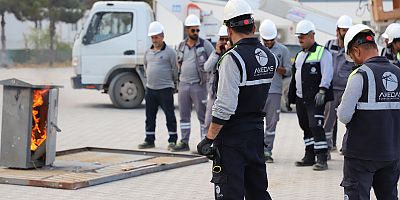 AKEDAŞ ELEKTRİK DAĞITIM A.Ş.’DEN YANGIN TATBİKATI