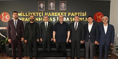 AKPINAR'DAN MHP İL BAŞKANI METEHAN'A HAYIRLI OLSUN ZİYARETİ