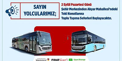 AKYAR TOKİ KONUTLARINA YENİ TOPLU TAŞIMA HATTI HİZMETE BAŞLIYOR!
