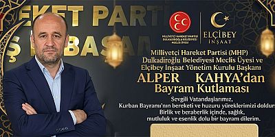 ALPER KAHYA’DAN BİRLİK VE BERABERLİK MESAJI