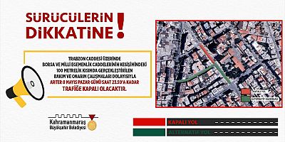 ALTERNATİF GÜZERGÂH UYARISI!