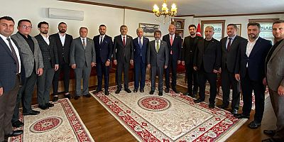 ANAHTAR PARTİLİ HAYATİ ÇETİN’DEN MÜSİAD BAŞKANI ŞERAFETTİN ÖZCAN’A  ZİYARET