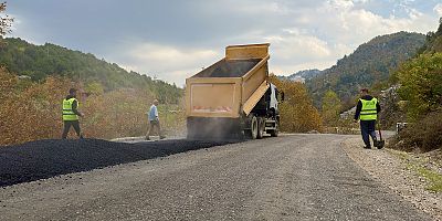 ANDIRIN’A ULAŞIMI 20 KİLOMETRE KISALTAN ARTERDE SON ÇALIŞMALAR YAPILIYOR